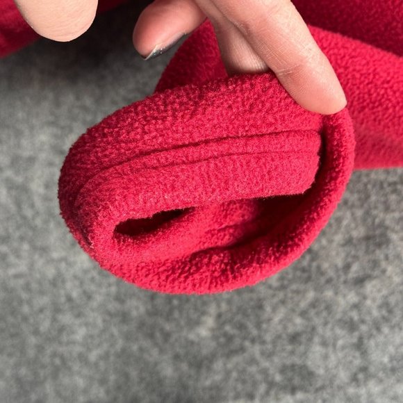 LL Bean Fleece Jacket Sweatshirt Womens XL Pink Zip Pockets Pullover Outdoor - Picture 9 of 12